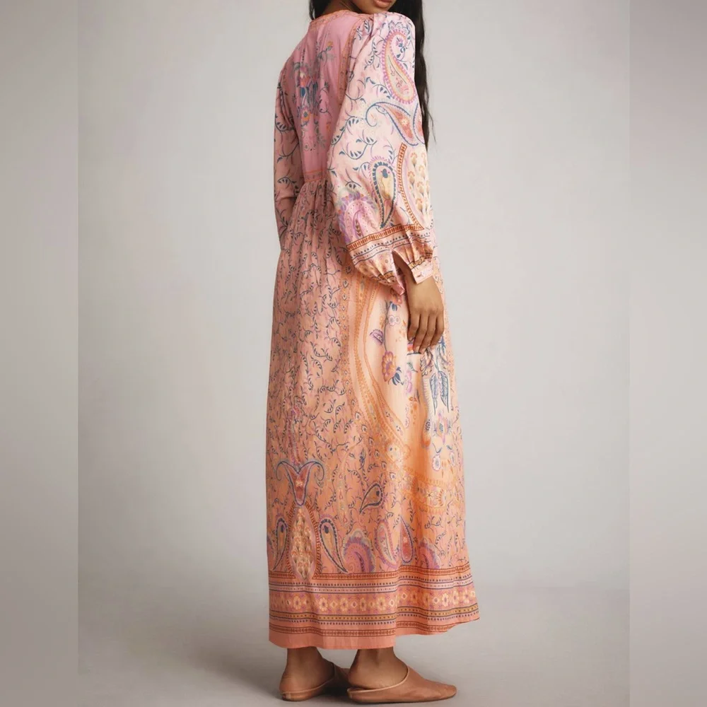 FARM Rio Pink and Orange Maxi Dress - Picture 11 of 14